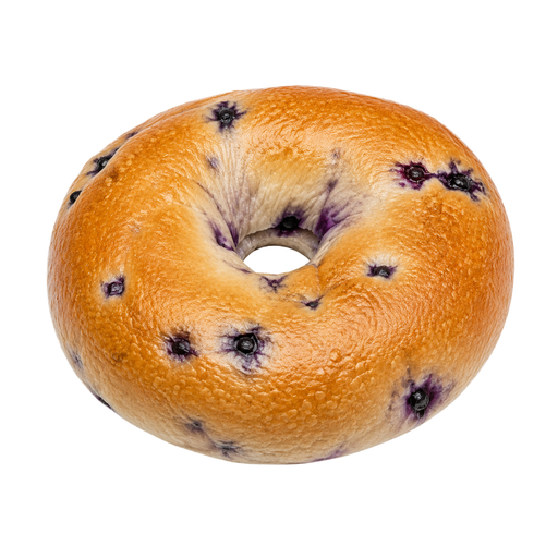 Ilustração de Bagel, com frutas diferentes de uvas-passas