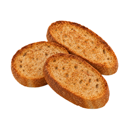 Illustration of Bread, French or Vienna, whole wheat, toasted