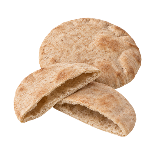 Illustration of Bread, pita, whole wheat