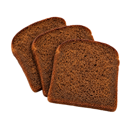 Illustration of Bread, pumpernickel, toasted