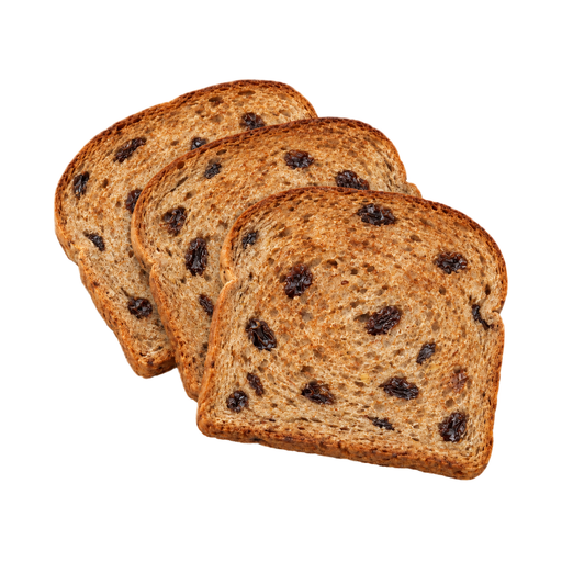 Illustration of Bread, multigrain, with raisins, toasted