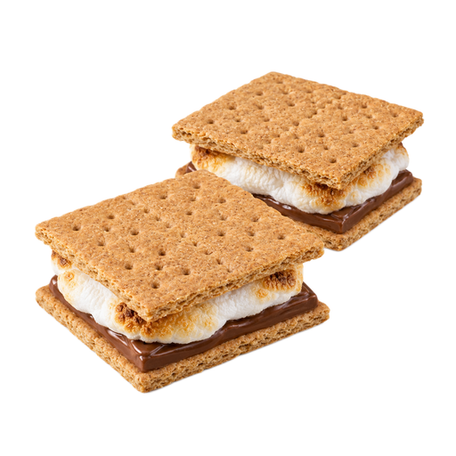 Ilustração de Biscoito, tipo graham com chocolate e marshmallow