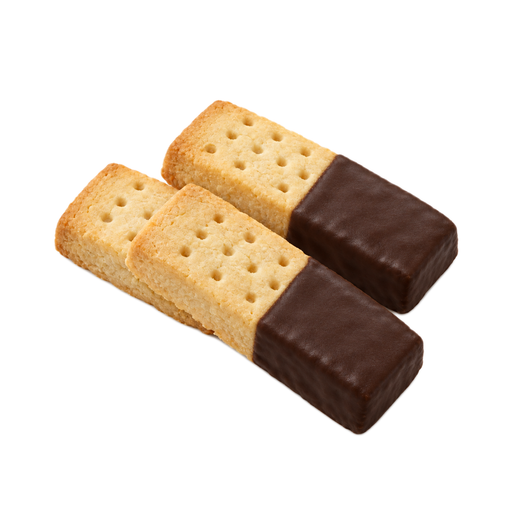 Ilustração de Biscoito amanteigado tipo shortbread, com glacê ou recheio