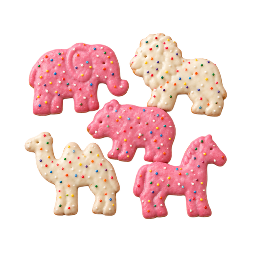 Ilustración de Galleta con forma de animal, con cobertura o glaseado