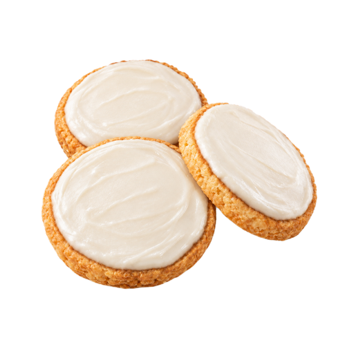 Ilustración de Galleta de mantequilla o azúcar, con glaseado o relleno distinto del chocolate