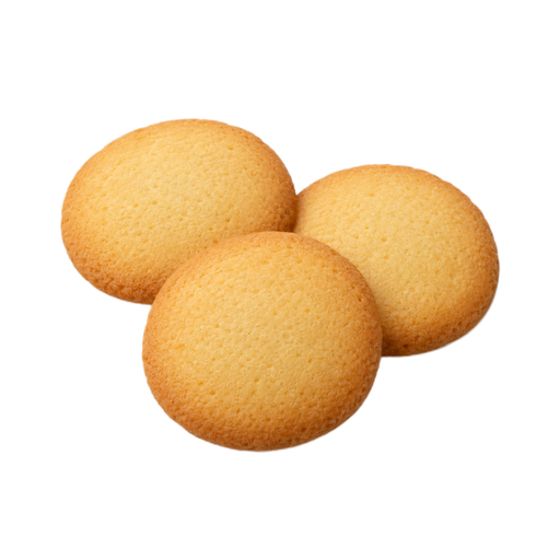 Ilustração de Biscoito de baunilha tipo vanilla wafer, com teor reduzido de gordura