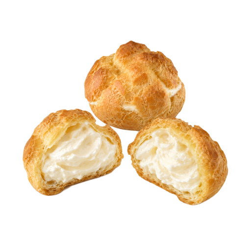 Ilustração de Carolina ou éclair, recheado com creme de ovos ou creme, sem glacê