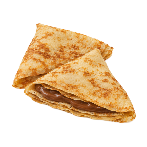 Ilustración de Crepe relleno de chocolate