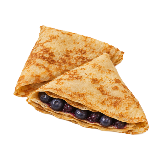 Ilustração de Crepe recheado com frutas