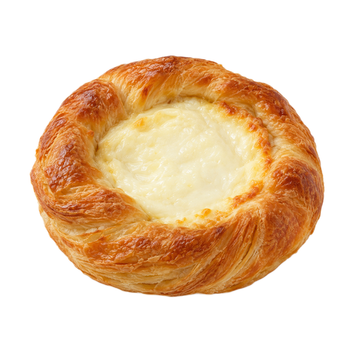 Ilustración de Bollo danés de hojaldre, con queso