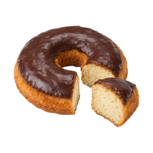 Illustration of Doughnut, cake type, chocolate icing