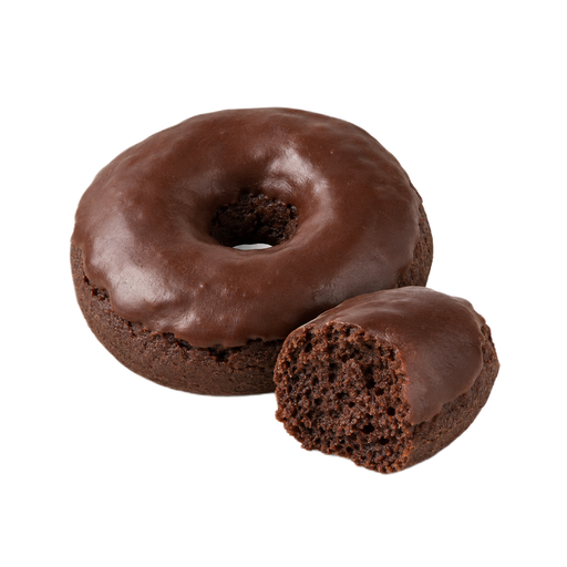 Ilustración de Donut de chocolate con glaseado de chocolate