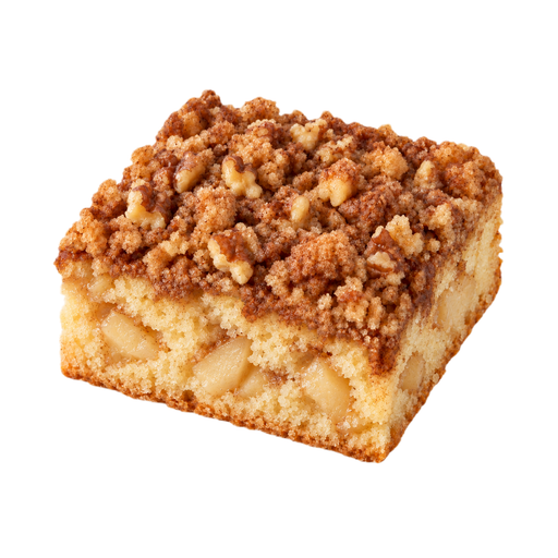 Illustration of Coffee cake, crumb or quick-bread type, with fruit