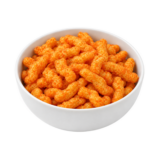 Illustration of Cheese flavored corn snacks