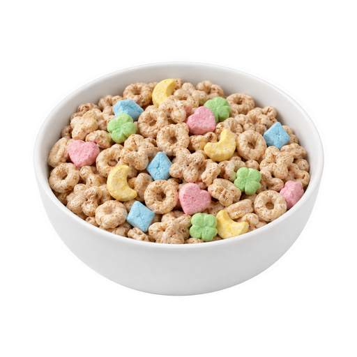 Ilustração de Cereal, aveia açucarada com marshmallows