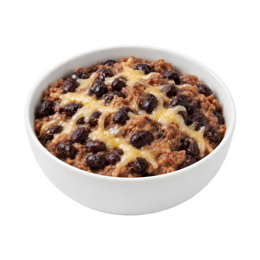 Illustration of Burrito bowl, with beans