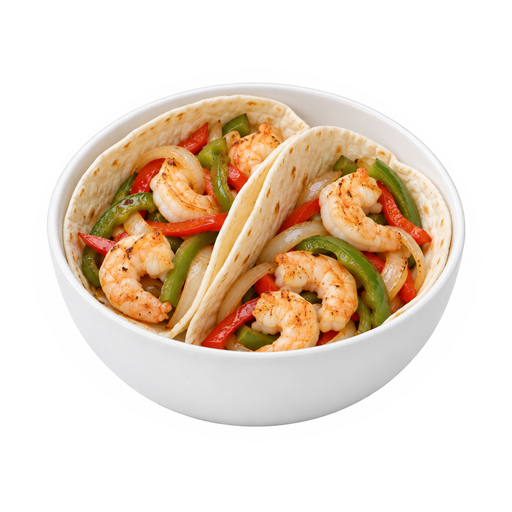 Illustration of Fajita, shrimp