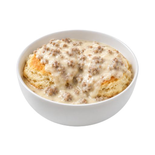 Illustration of Biscuit with gravy