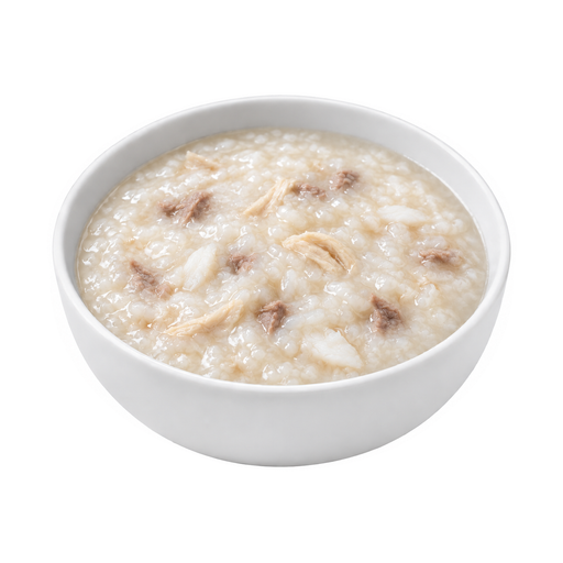 Ilustración de Gachas de arroz (congee) con carne, aves y/o mariscos