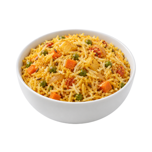 Illustration of Biryani with vegetables