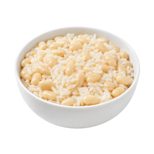 Illustration of Beans and white rice