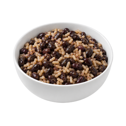 Illustration of Black beans and brown rice