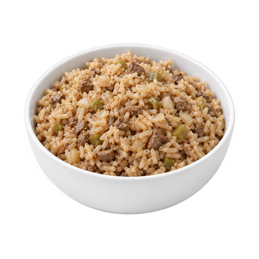 Ilustración de Arroz cajún tipo dirty rice