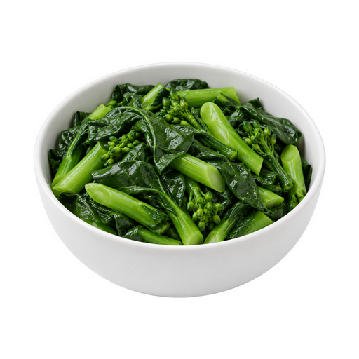 Illustration of Broccoli, Chinese, cooked