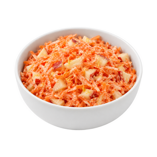 Illustration of Carrots, raw, salad with apples