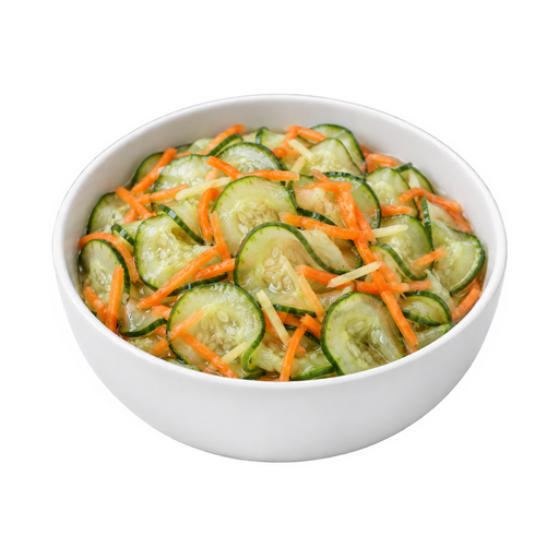 Ilustración de Namasu de pepino y verduras