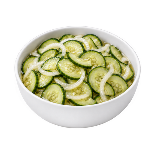 Ilustración de Ensalada de pepino hecha con aliño italiano