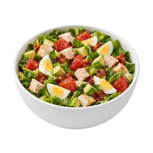 Illustration of Cobb salad, no dressing