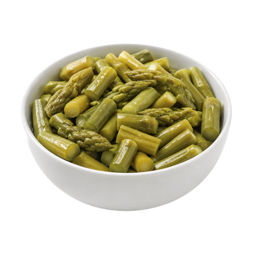 Illustration of Asparagus, canned, cooked with oil