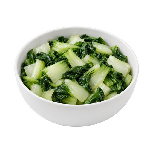 Illustration of Cabbage, Chinese, cooked, fat added