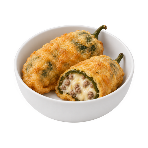 Ilustración de Chiles rellenos de carne y queso