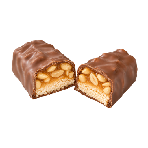 Illustration of Chocolate candy, nougat filled with nuts