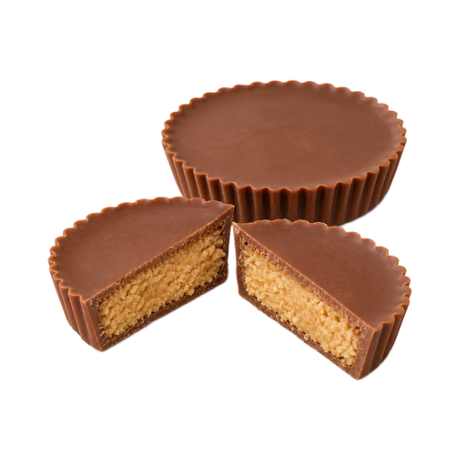 Illustration of Chocolate candy, peanut butter filled