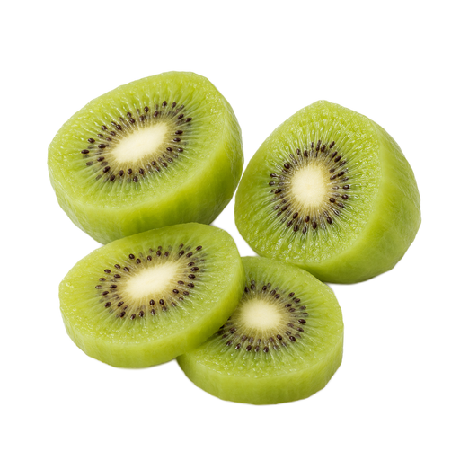 Illustration of Kiwifruit (kiwi), green, peeled, raw