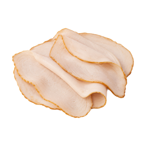 Illustration of Lunchmeat, turkey, oven roasted, sliced